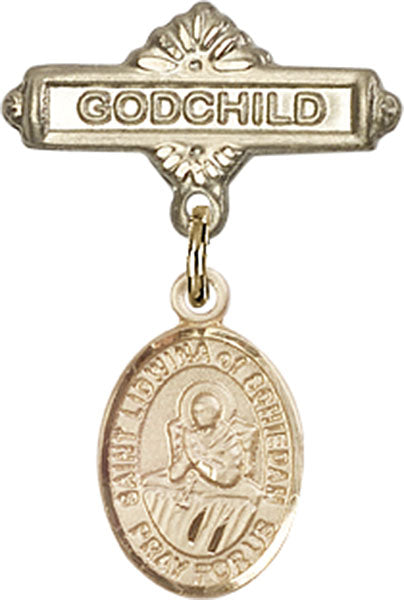 St. Lidwina of Schiedam Charm and Godchild Badge Pin