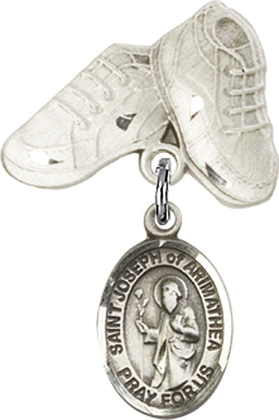 St. Joseph of Arimathea Charm and Baby Boots Pin