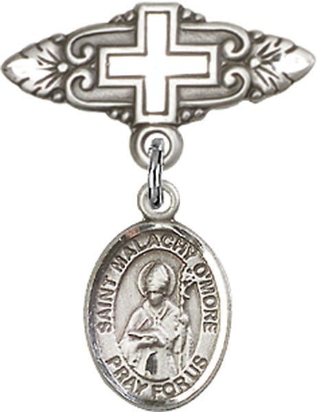 St. Malachy O'More Charm and Badge Pin with Cross