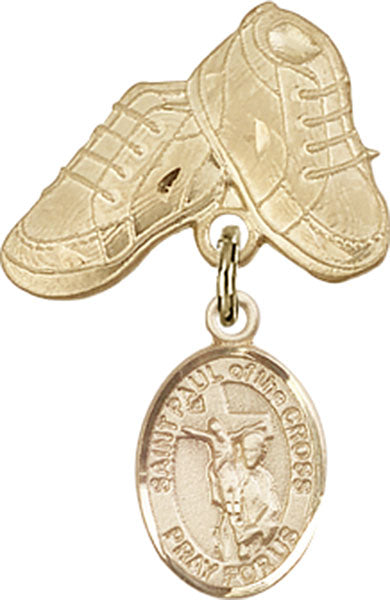 St. Paul of the Cross Charm and Baby Boots Pin