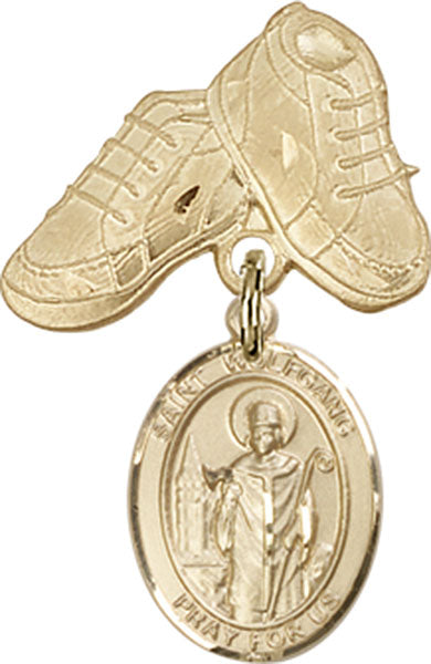 St. Wolfgang Charm and Baby Boots Pin