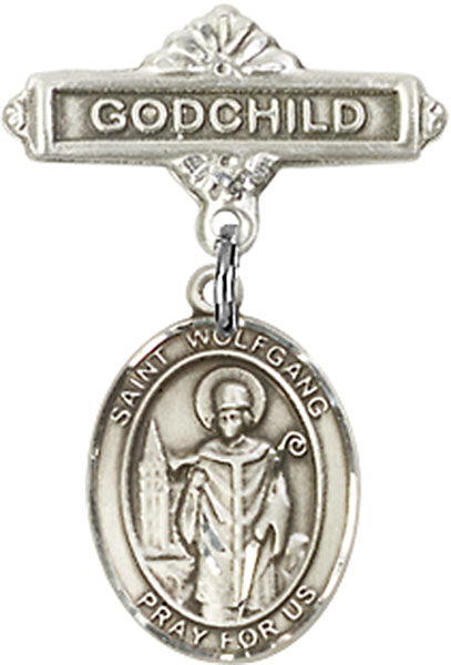 St. Wolfgang Charm and Godchild Badge Pin