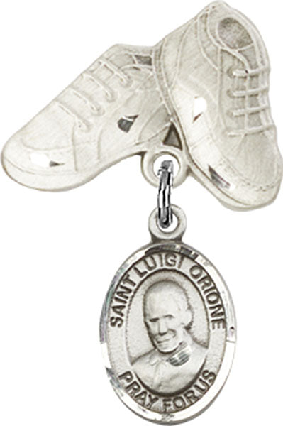 St. Luigi Orione Charm and Baby Boots Pin