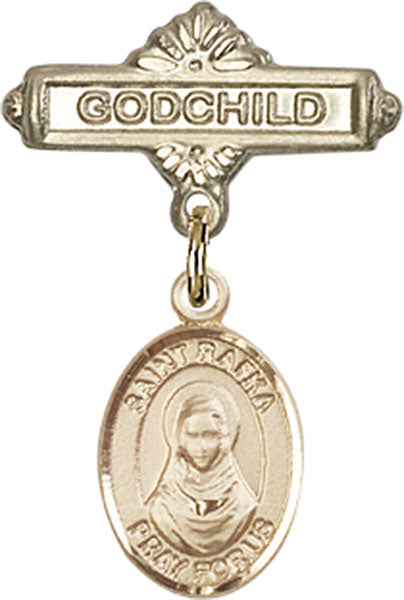 St. Rafka Charm and Godchild Badge Pin