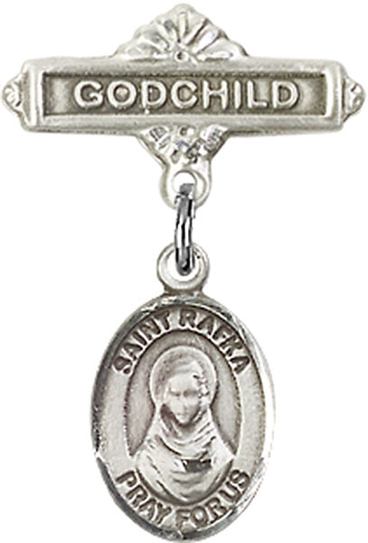 St. Rafka Charm and Godchild Badge Pin