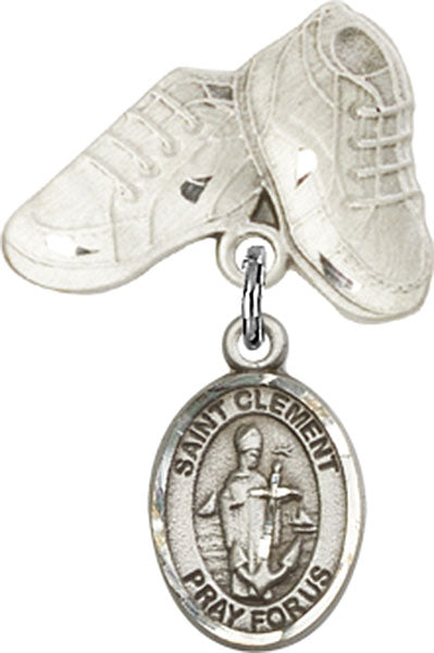 St. Clement Charm and Baby Boots Pin