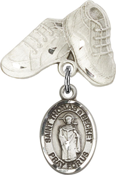 St. Thomas A Becket Charm and Baby Boots Pin
