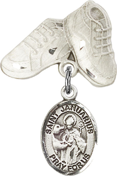 St. Januarius Charm and Baby Boots Pin