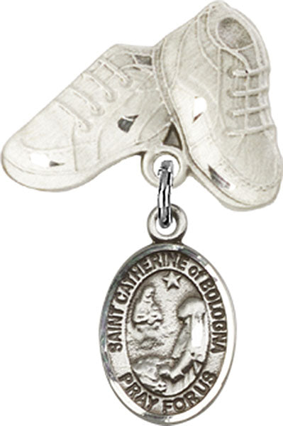 St. Catherine of Bologna Charm and Baby Boots Pin