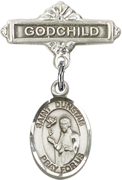 St. Dunstan Charm and Godchild Badge Pin