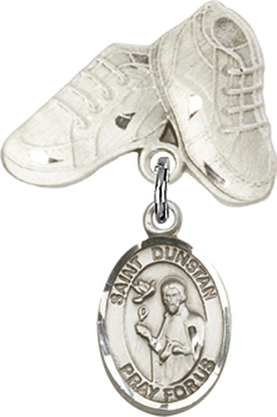 St. Dunstan Charm and Baby Boots Pin