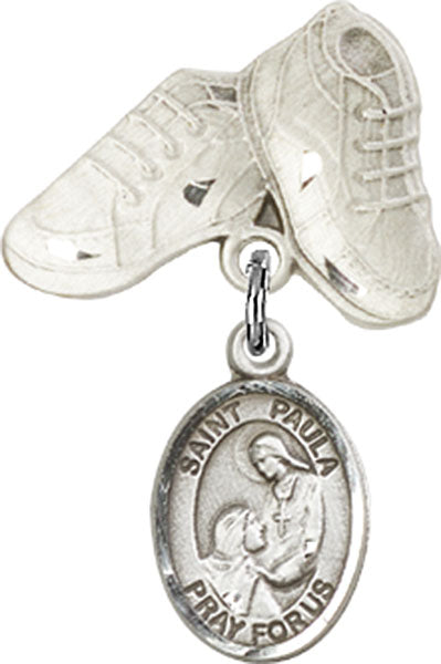 St. Paula Charm and Baby Boots Pin