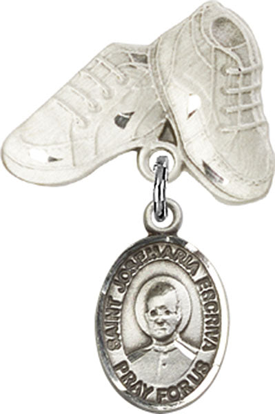 St. Josemaria Escriva Charm and Baby Boots Pin