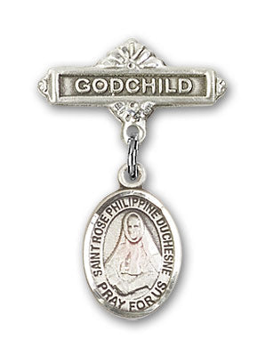 St. Rose Philippine Charm and Godchild Badge Pin