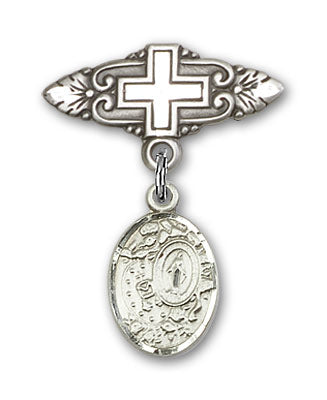 Miraculous Charm and Badge Pin with Cross