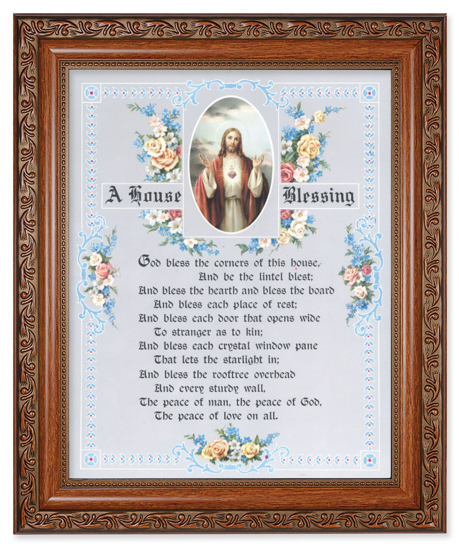 A House Blessing Prayer 8x10 Framed Print Under Glass