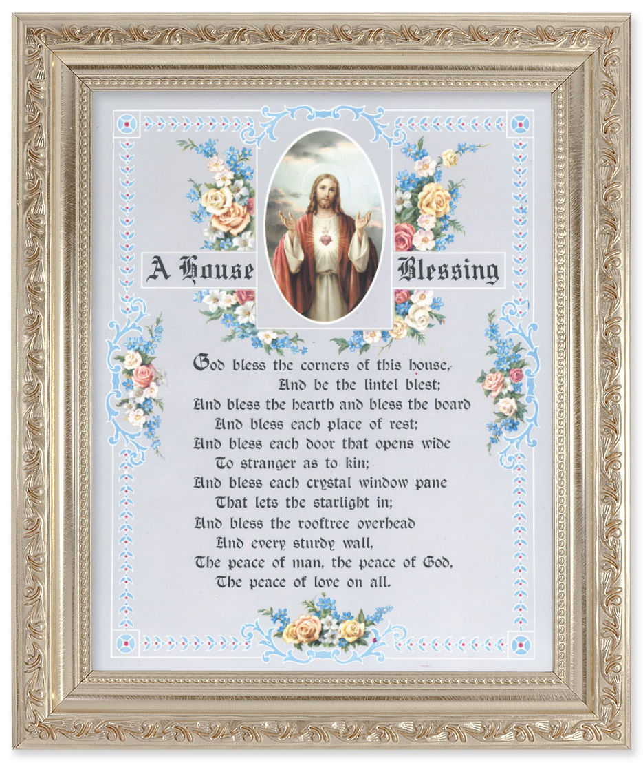 A House Blessing Prayer 8x10 Framed Print Under Glass