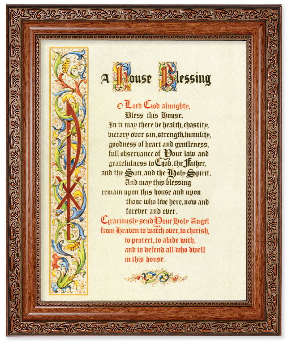 A House Blessing Prayer 8x10 Framed Print Under Glass