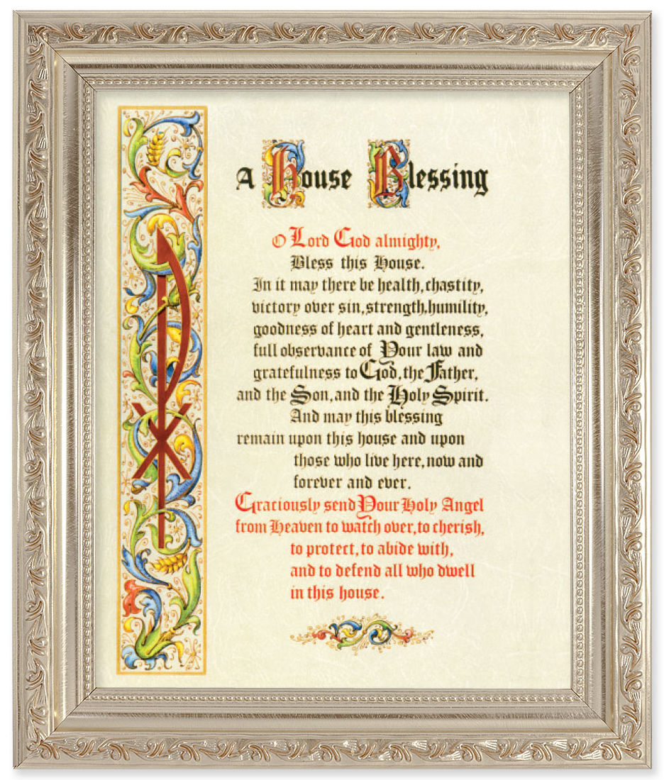 A House Blessing Prayer 8x10 Framed Print Under Glass