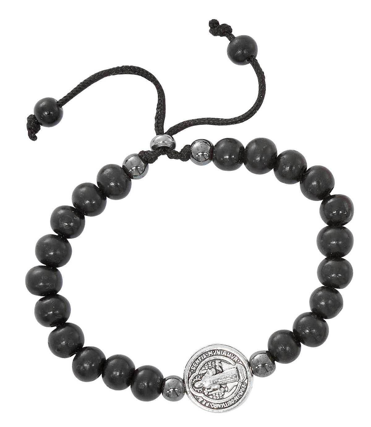 Men's Black Wood St. Benedict Bracelet