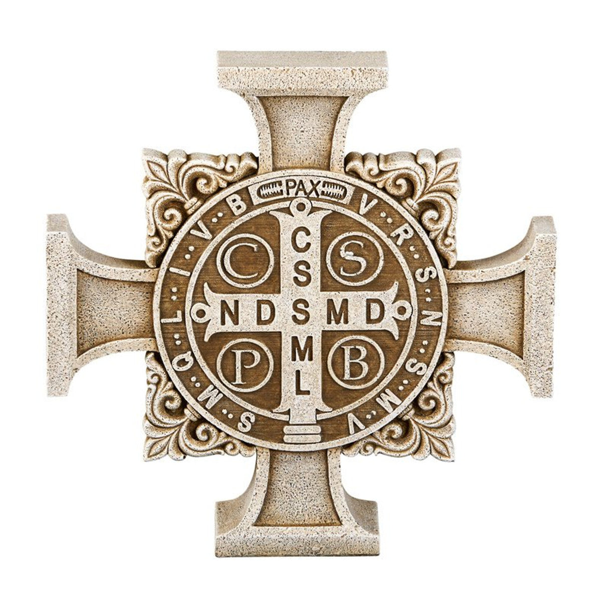 Saint Benedict Stepping Stone Cross 11" High