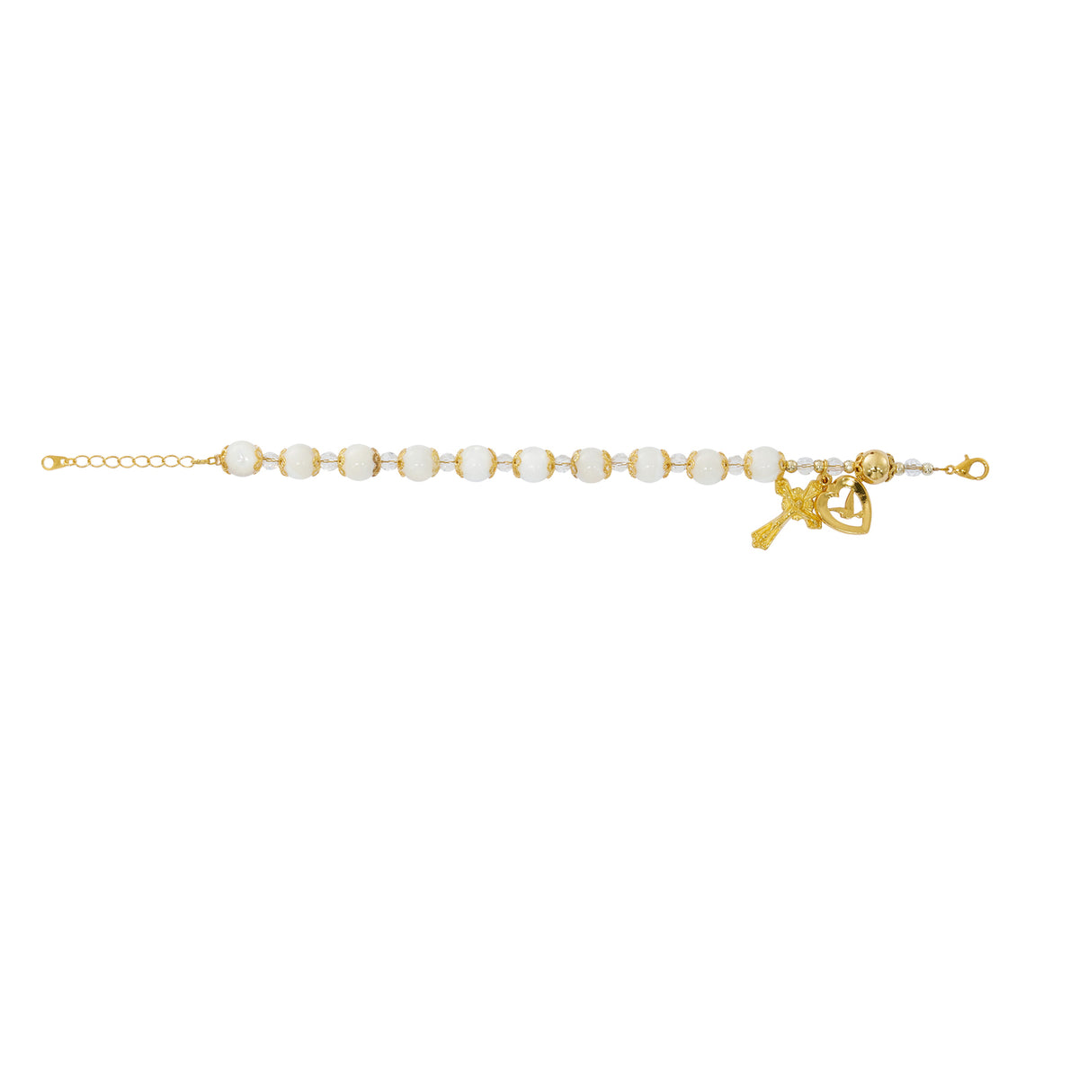Mother of Pearl Holy Spirit Rosary Bracelet