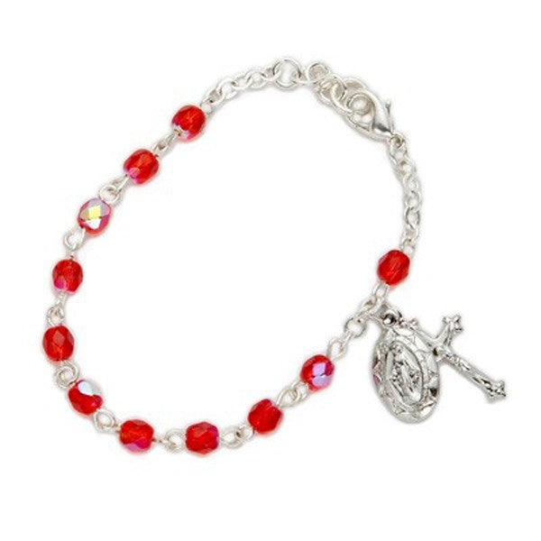 Baby Birthstone Rosary Bracelets