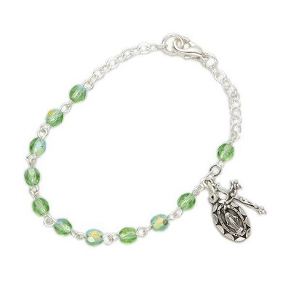 Baby Birthstone Rosary Bracelets