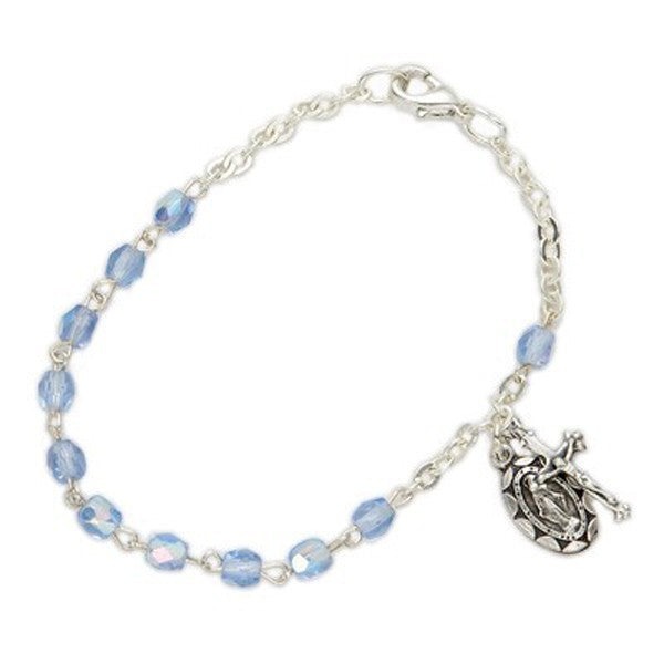 Baby Birthstone Rosary Bracelets