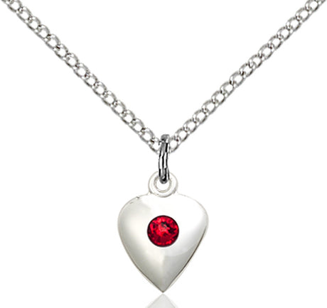 Baby Heart Pendant with Birthstone Options