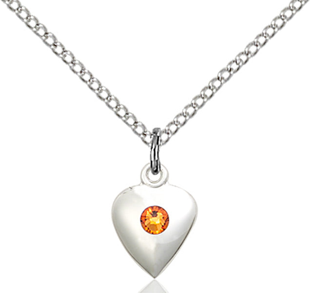 Baby Heart Pendant with Birthstone Options