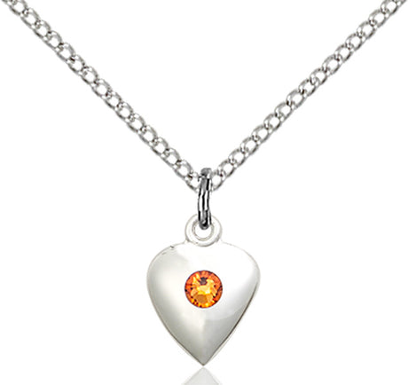 Baby Heart Pendant with Birthstone Options