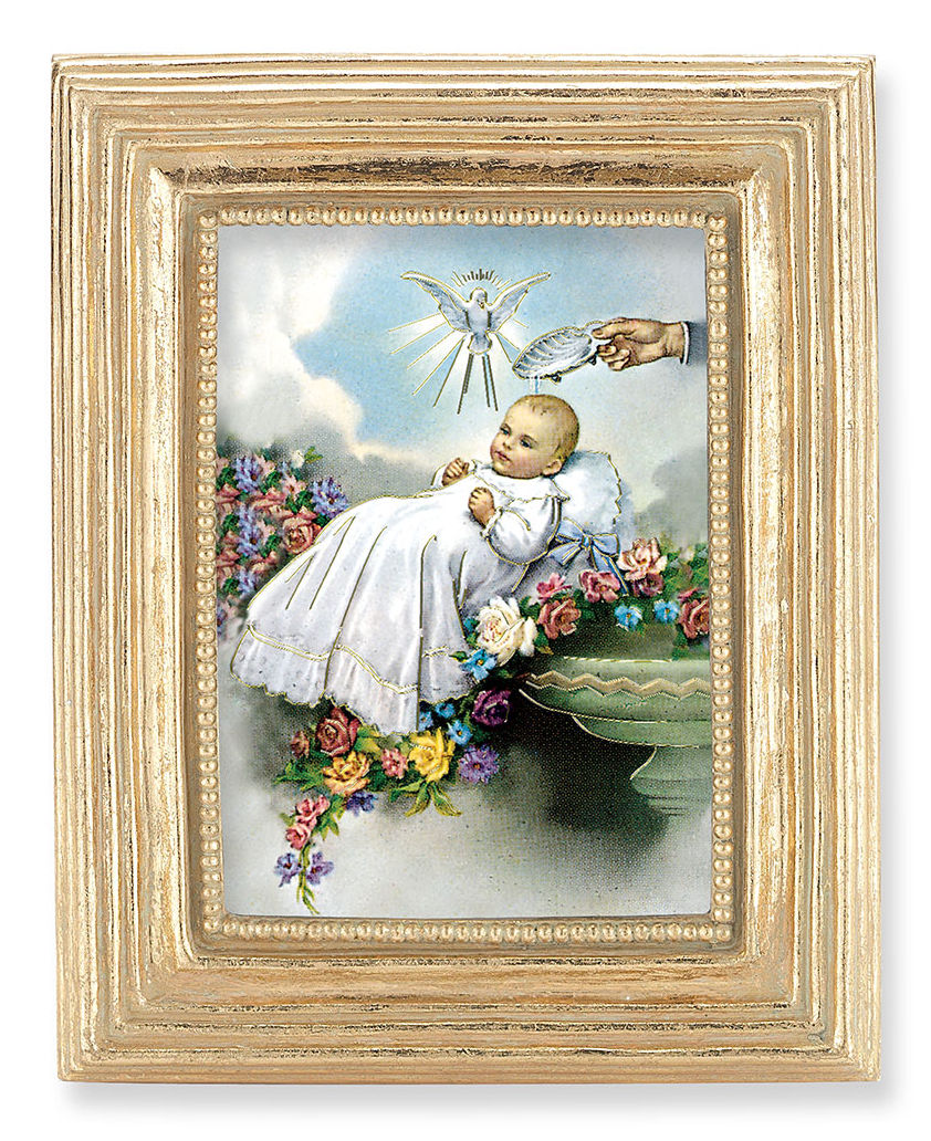 Baptism 2.5x3.5 Print Under Glass