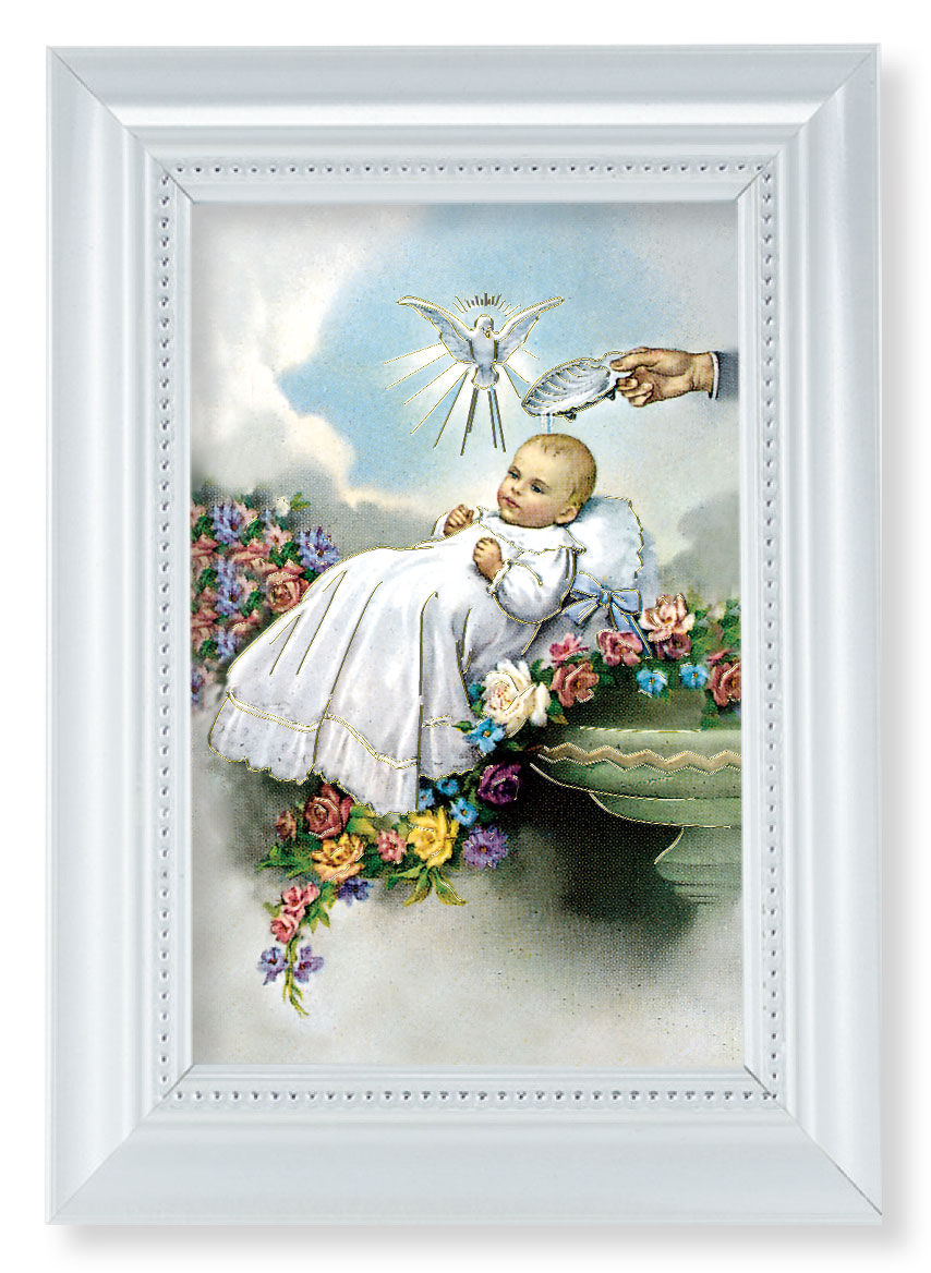 Baptism 4x6 Print Pearlized Frame