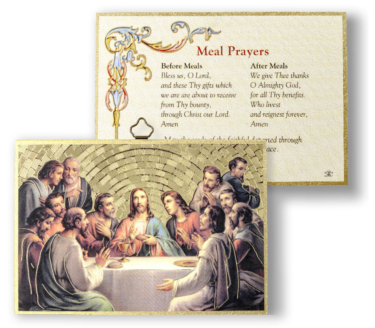 Before and After Meal Prayers 4x6 Mosaic Plaque