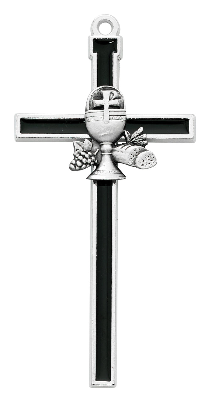Black First Communion Wall Cross 5 inch