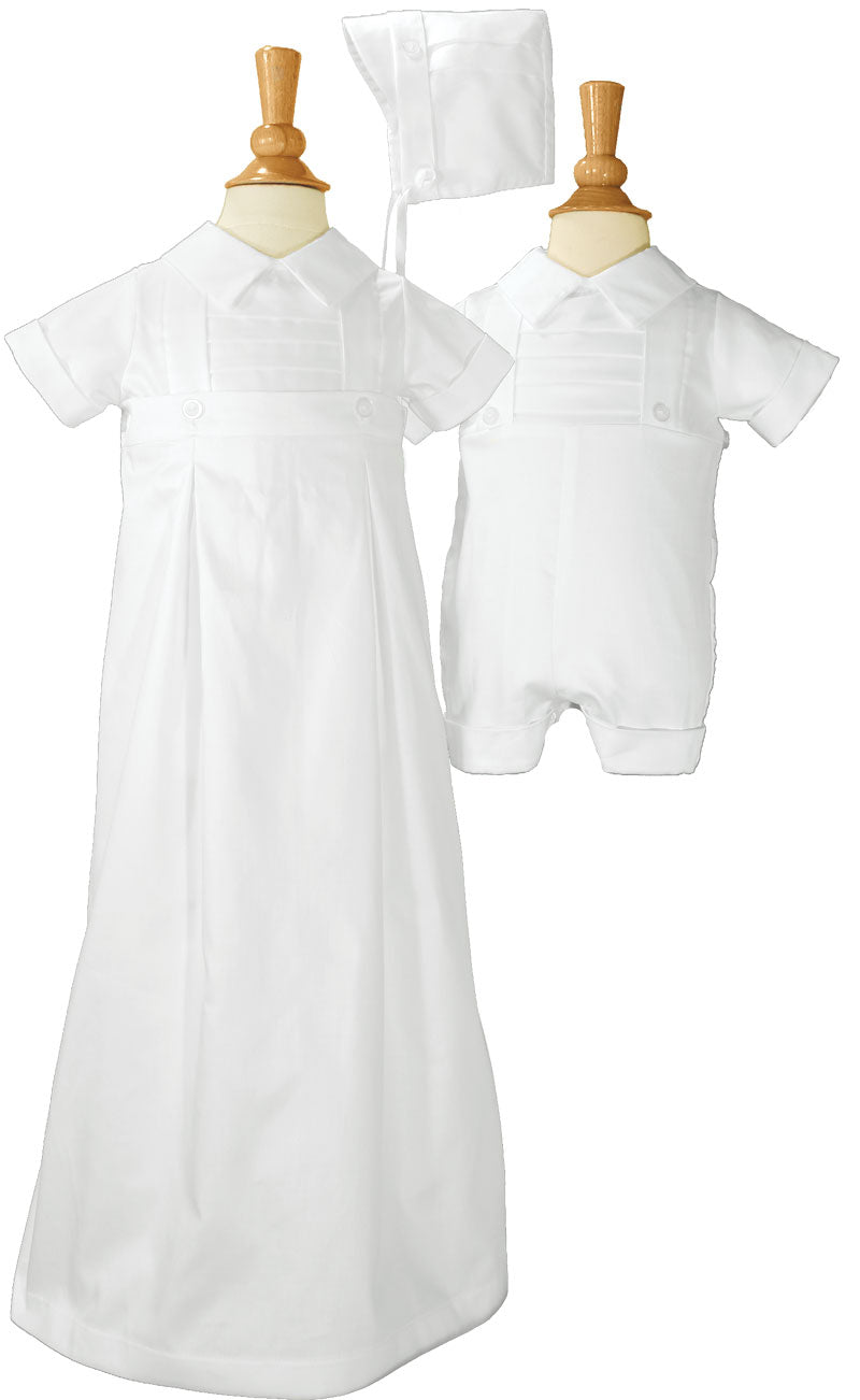 Cotton Convertible Christening Set for Boys