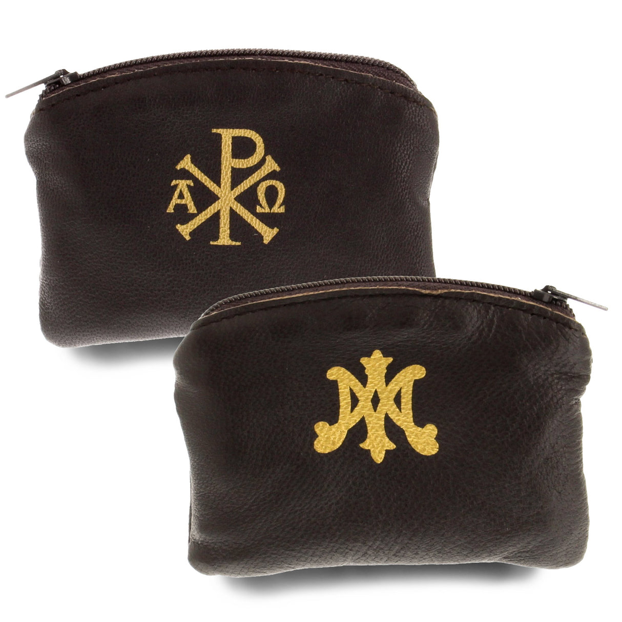 Brown Sheepskin Rosary Case