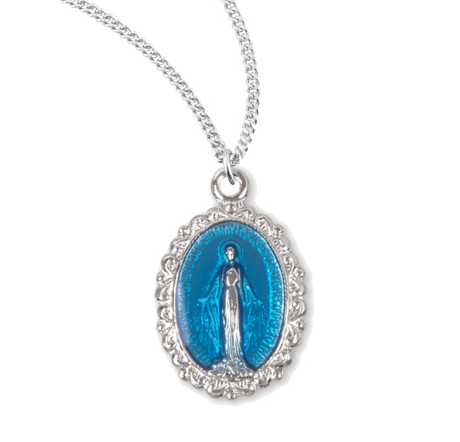 Child Size Fleur De Lis Border Miraculous Medal