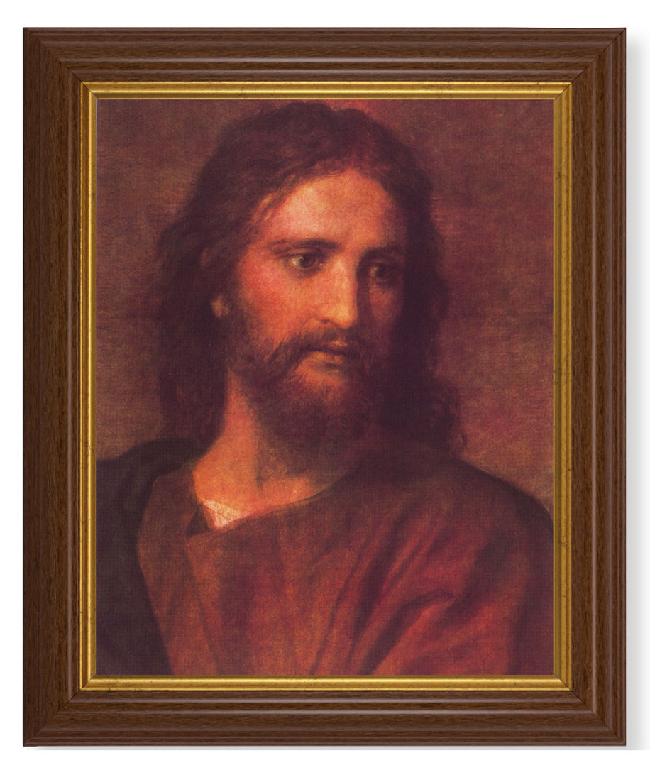 Christ at 33 by Hofmann 8x10 Textured Artboard Dark Walnut Frame