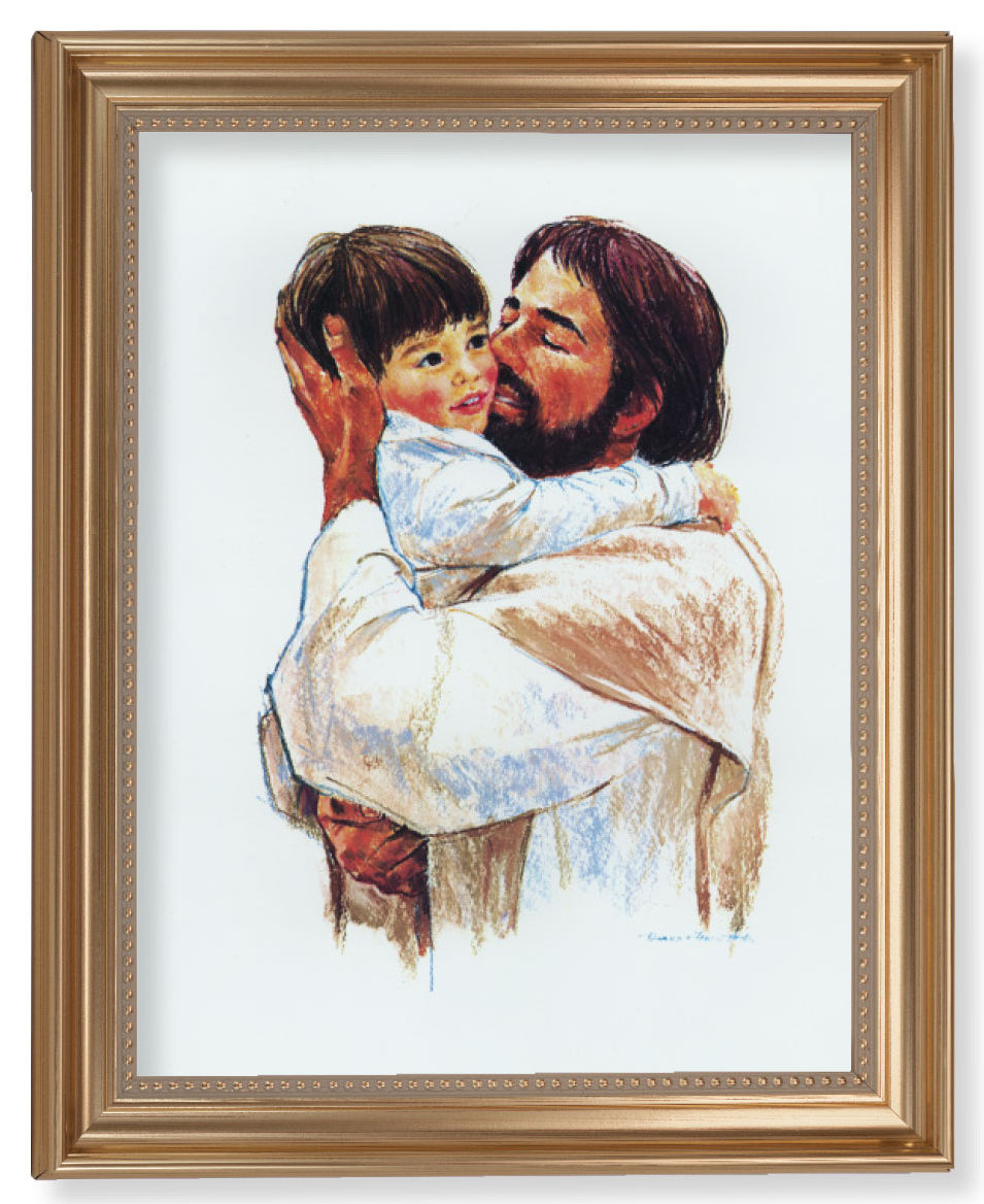 Christ with Child - Love 11x14 Framed Print Artboard