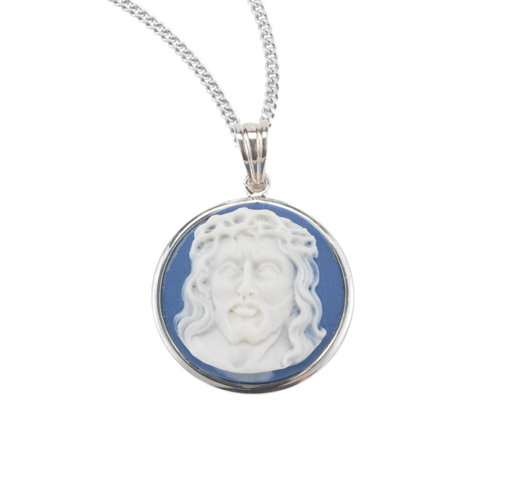 Christ Head Cameo Necklace