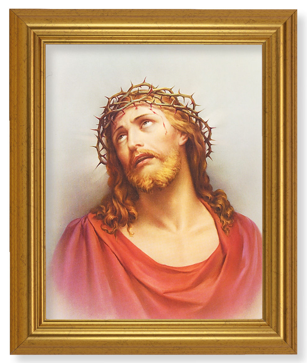 Christ Head of Thorns 8x10 Framed Print Under Glass
