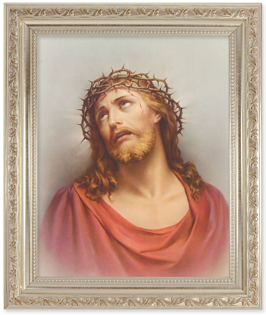 Christ Head of Thorns 8x10 Framed Print Under Glass
