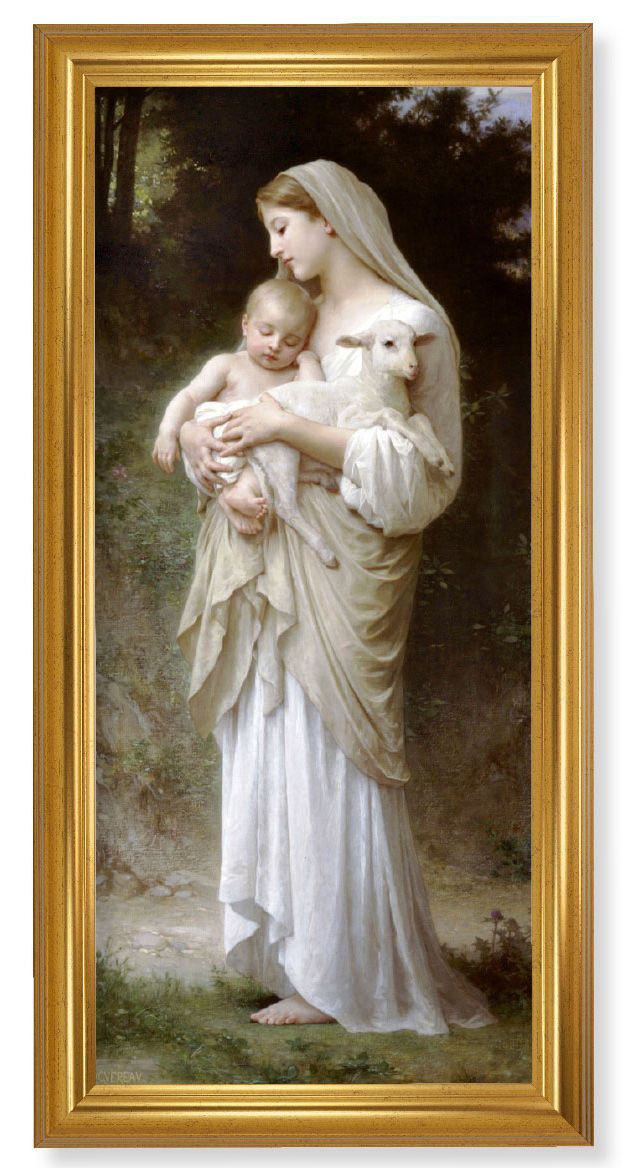 Church Size Divine Innocence Gold Framed Art - 2 Sizes