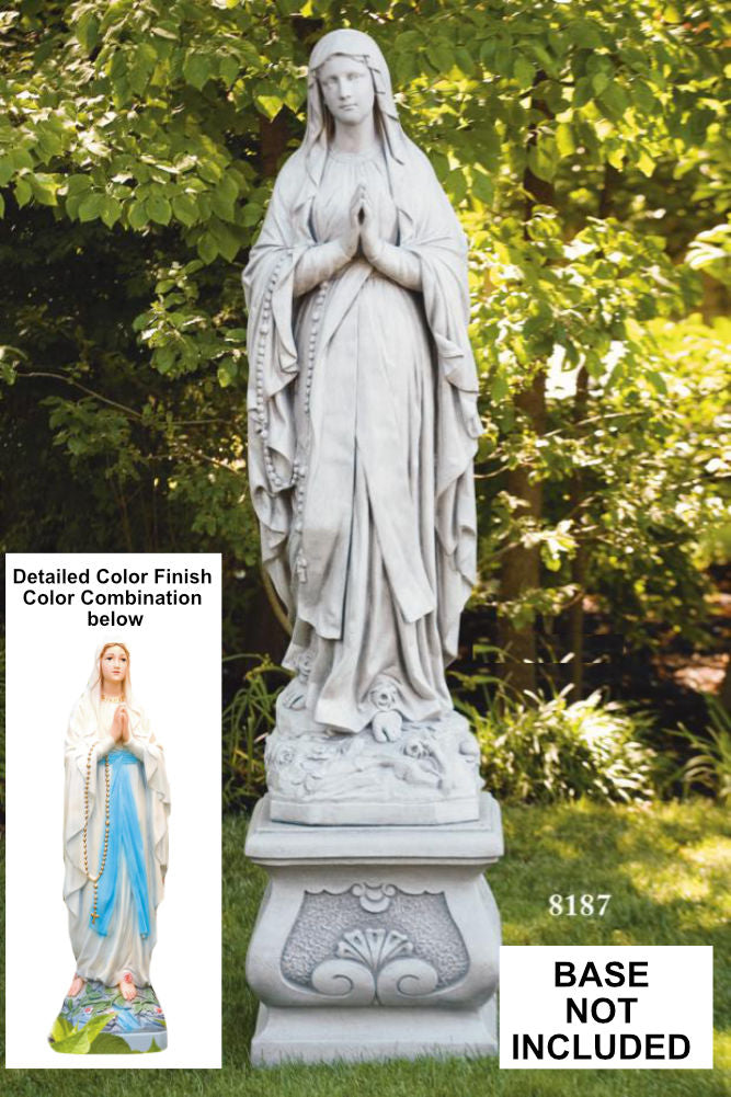 Our Lady of Lourdes Church Size Statue 60" - Made in the USA