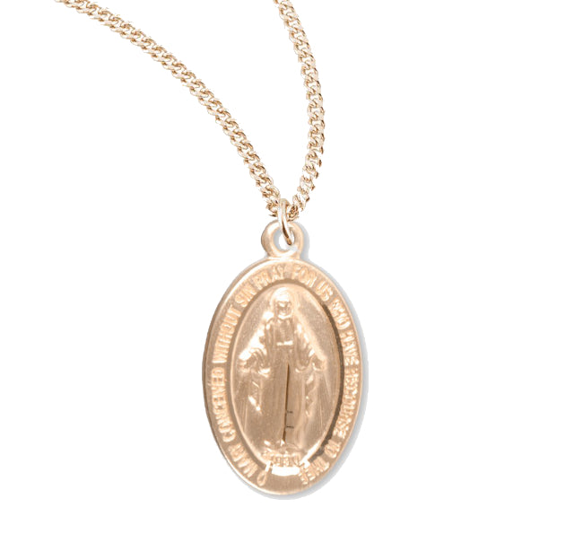 Classic Women's Miraculous Medal Necklace