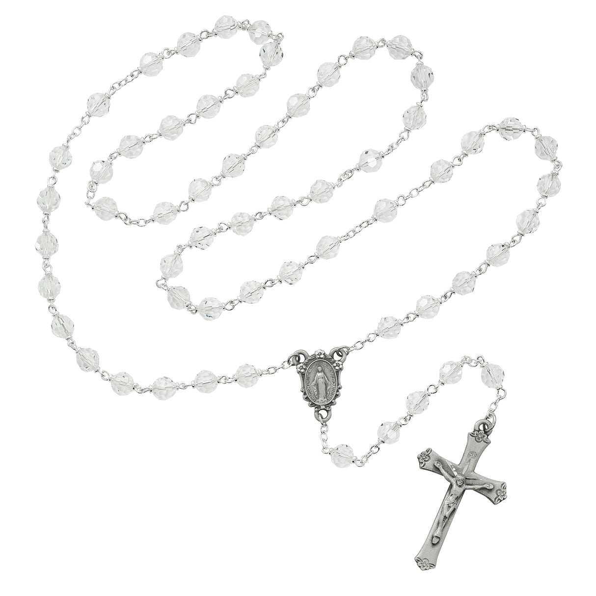 Clear Crystal Rosary