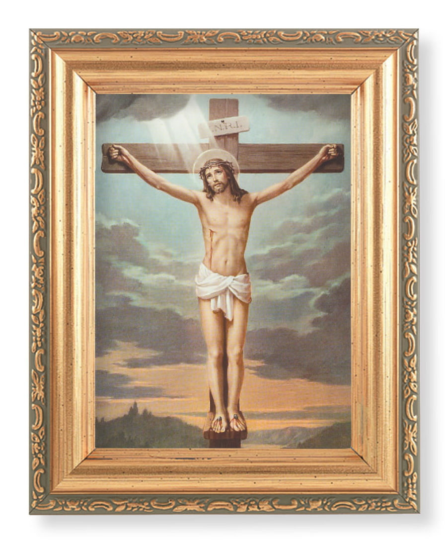 Crucifixion 4x5.5 Print Under Glass