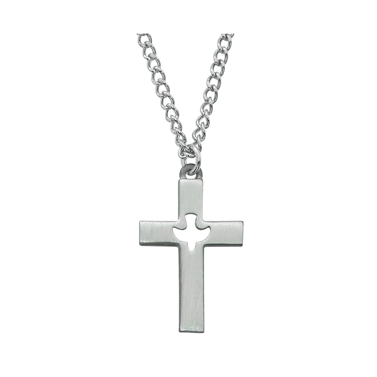 Pewter Cross Necklace for Young Men